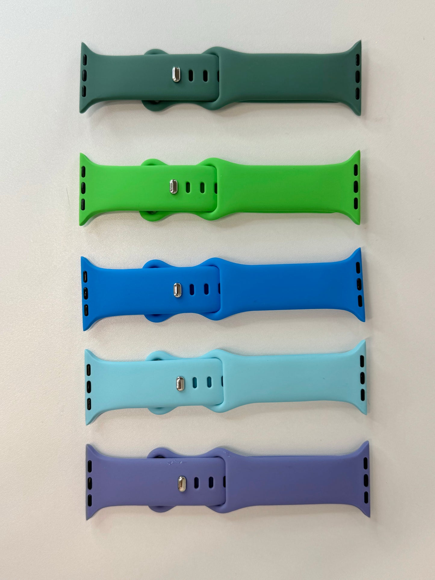 Silicone Engraved Apple Watch Bands - Multiple Designs/Colors