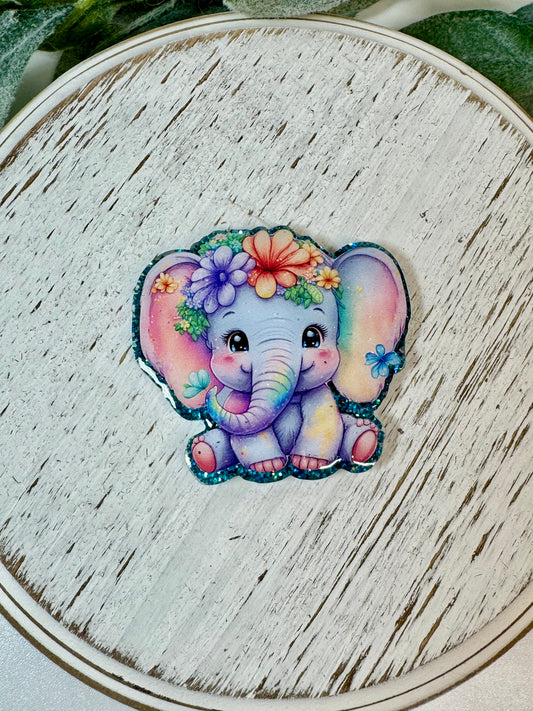 Cute Elephant Badge Topper