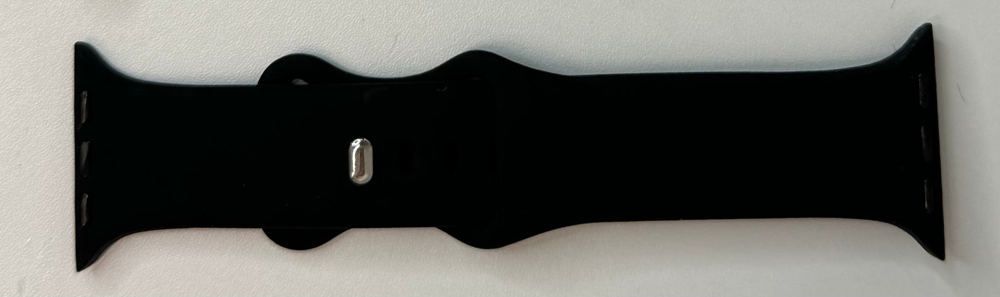 Silicone Engraved Apple Watch Bands - Multiple Designs/Colors