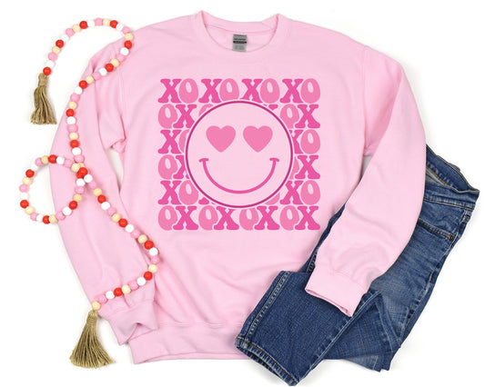 X's and O's Smiley Sweatshirt
