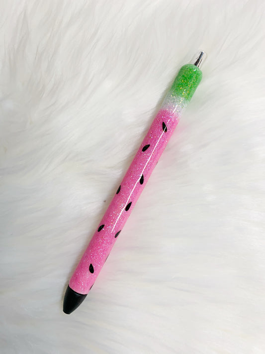 Watermelon Personalized Glitter Pen