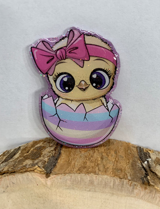 Easter Chick Badge Topper (Acrylic Only!)
