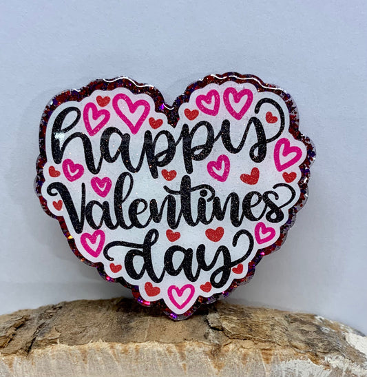 Happy Valentines Day Badge Topper
