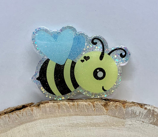 Bumble Bee Badge Topper (Acrylic Only!)