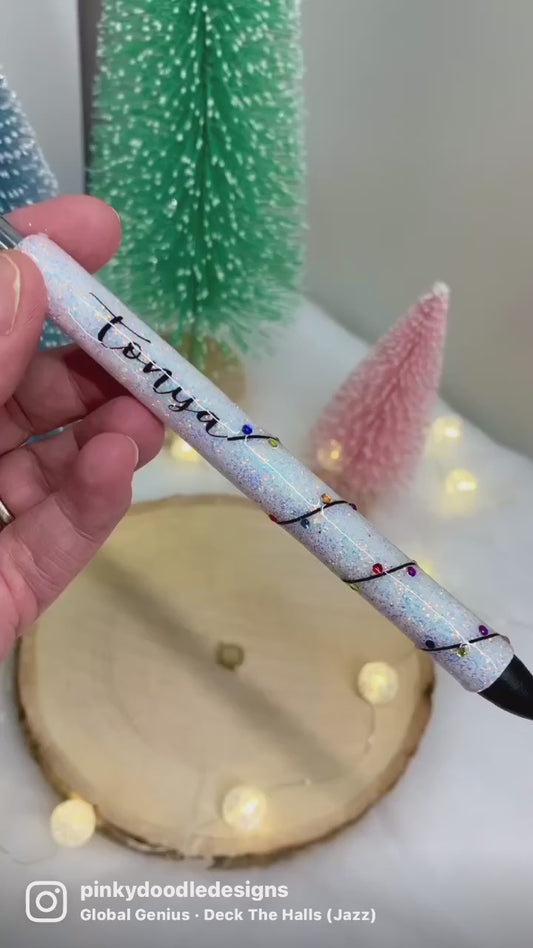 Christmas Lights Glitter Pen