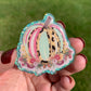 Floral Pumpkin Stack Badge Topper
