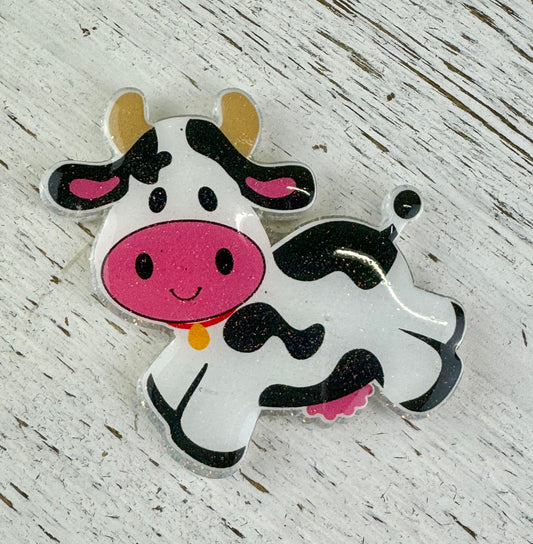Cute Cow Badge Topper