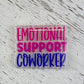 Emotional Support Coworker Badge Topper
