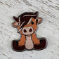 Highland Cow Badge Topper