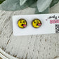 Emoji Kiss Wood Earrings