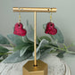 Heart Resin Dangle Earrings - Multiple Colors