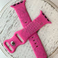 Silicone Engraved Apple Watch Bands - Multiple Designs/Colors