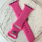 Silicone Engraved Apple Watch Bands - Multiple Designs/Colors