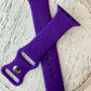 Silicone Engraved Apple Watch Bands - Multiple Designs/Colors