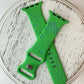 Silicone Engraved Apple Watch Bands - Multiple Designs/Colors