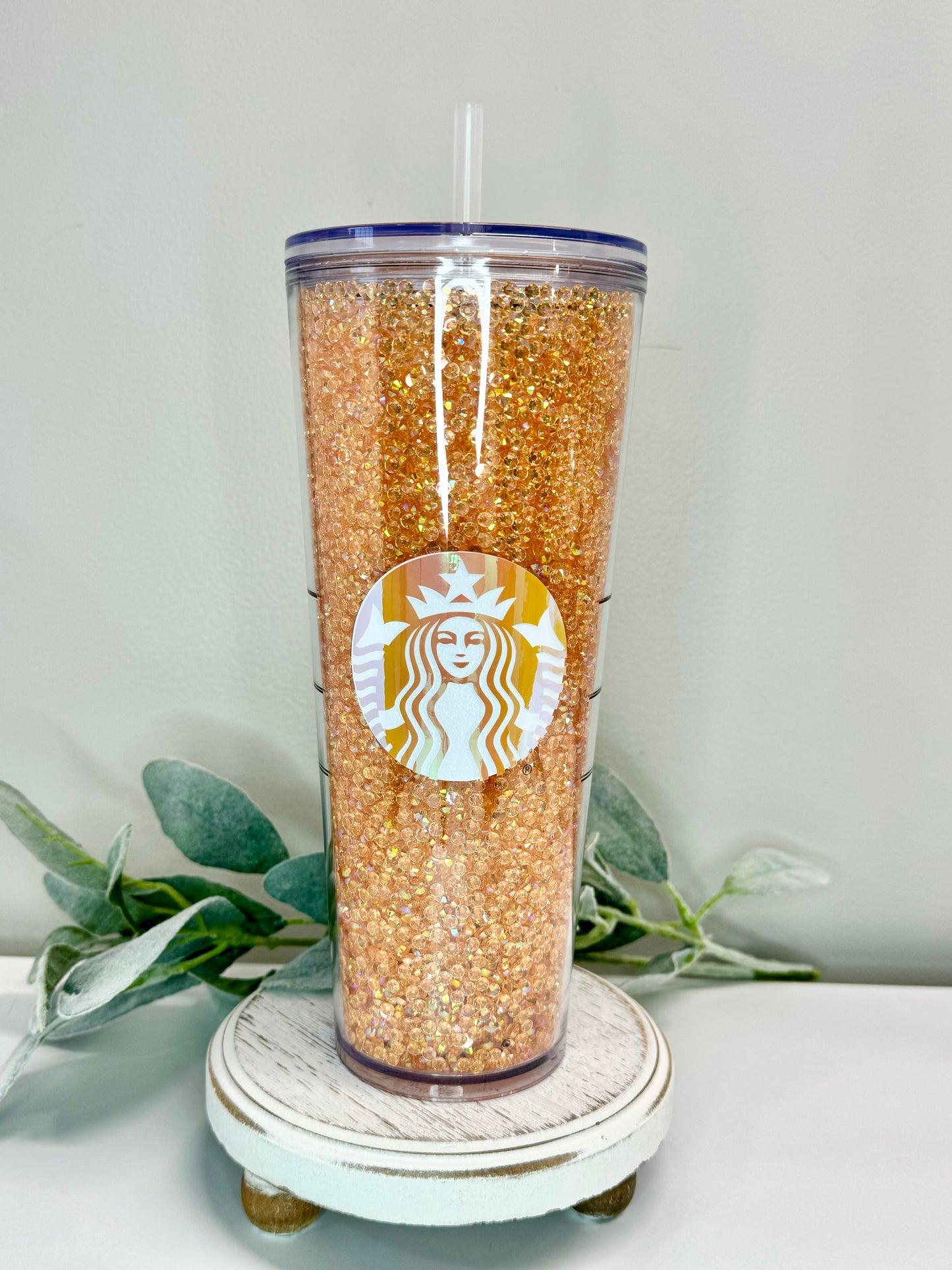 Starbucks Rhinestone Filled Tumbler (Multiple Colors)