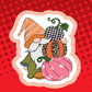 Gnome Pumpkin Stack Badge Topper (Acrylic Only!)