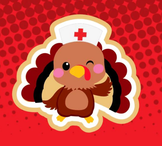 Nurse Turkey Badge Topper (Acrylic Only!)