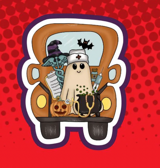 Nursing Halloween Truck Badge Topper (Acrylic Only!)