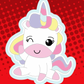 Cute Unicorn Badge Topper
