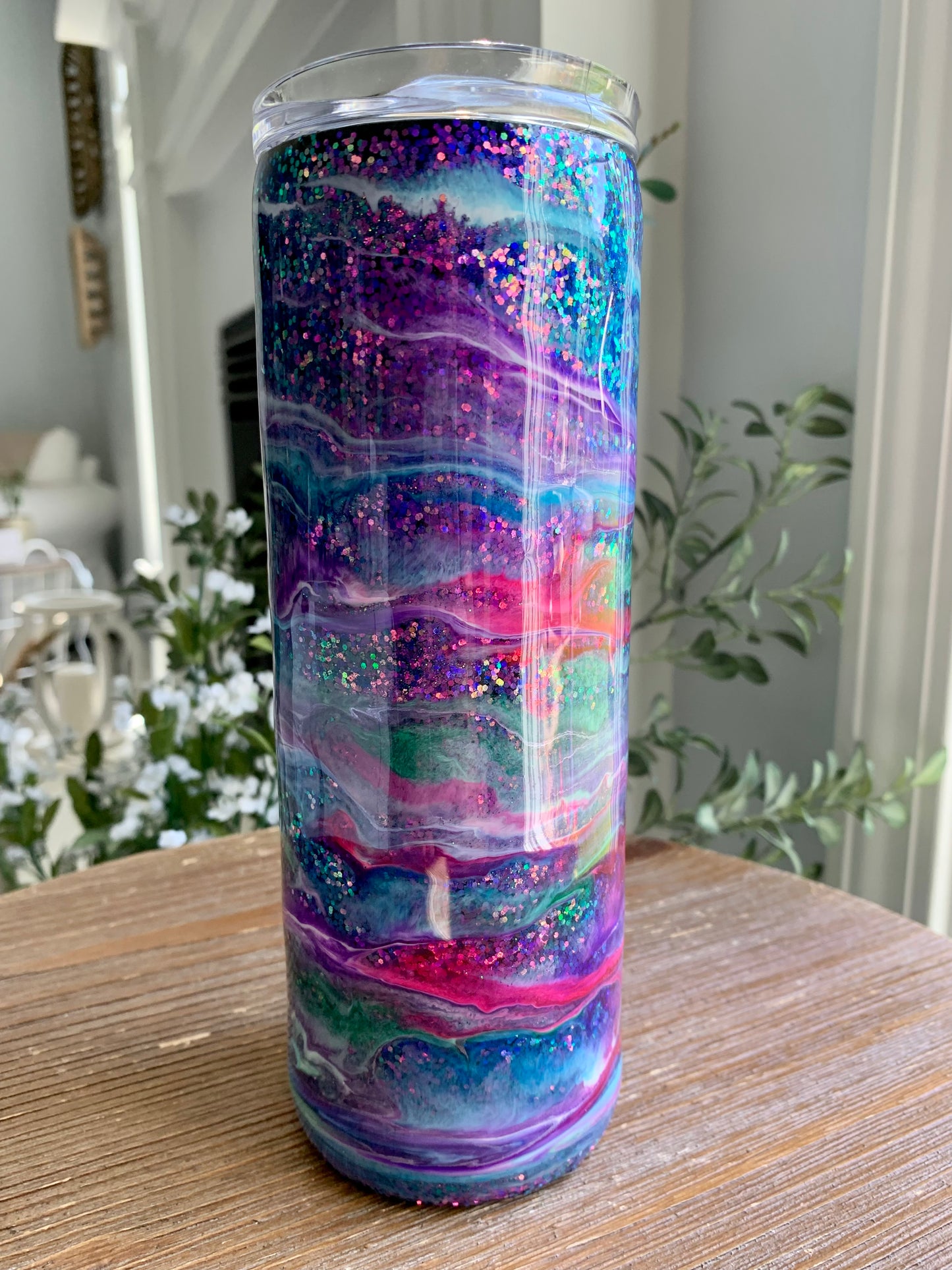RTS Alcohol Ink Tumbler 20oz Skinny