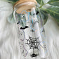 Cute Ghosts 16oz Glass Can Tumbler