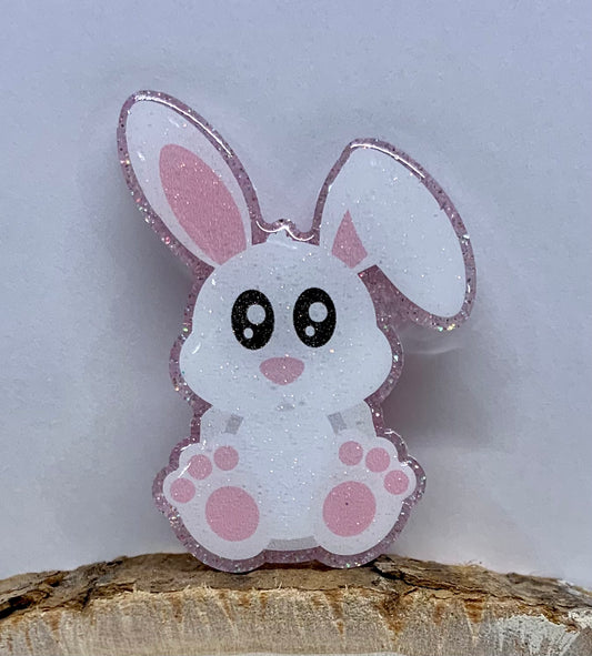 Sitting Bunny Badge Topper (Acrylic Only!)