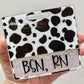 Cow Print Badge Buddy