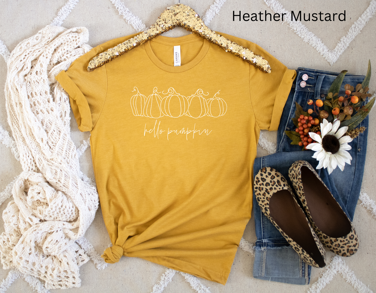 Hello Pumpkin Tshirt (Multiple Color Options)