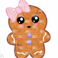 Gingerbread Girl Badge Topper (Acrylic Only!)